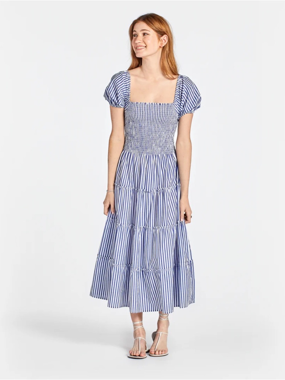 Maxwell and Geraldine The Kate Smocked Striped Maxi Dress